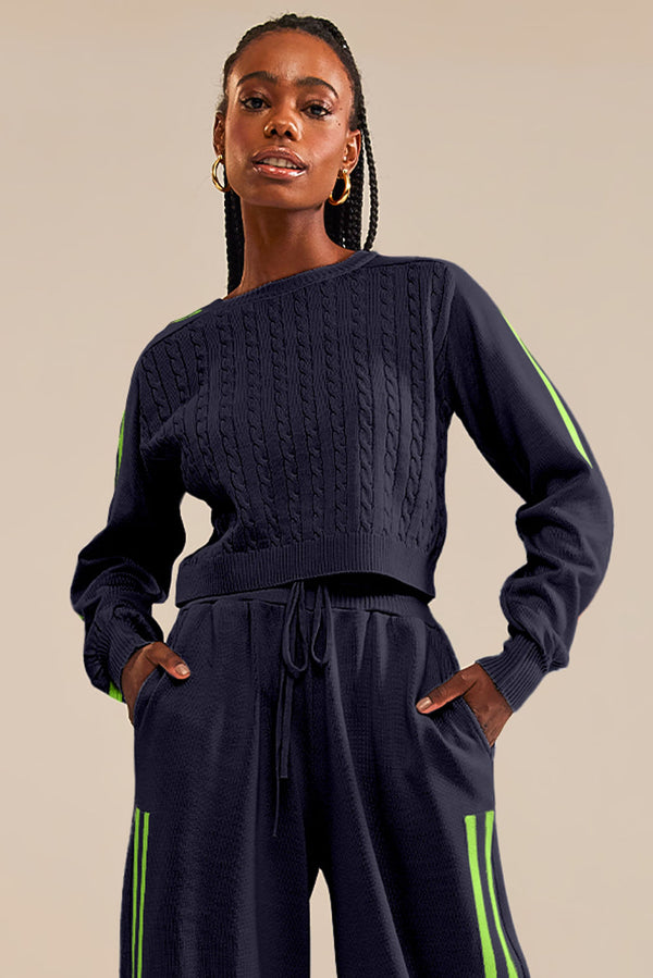 Blusa Tricot Lara Azul Oxford