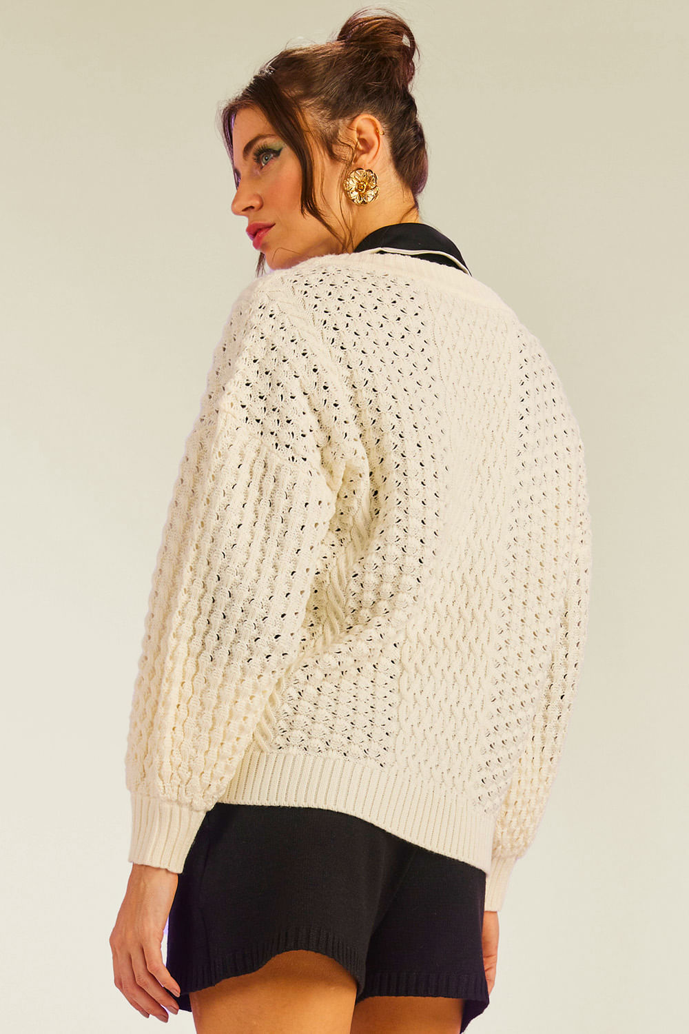 Blusa Tricot Mandy Off White