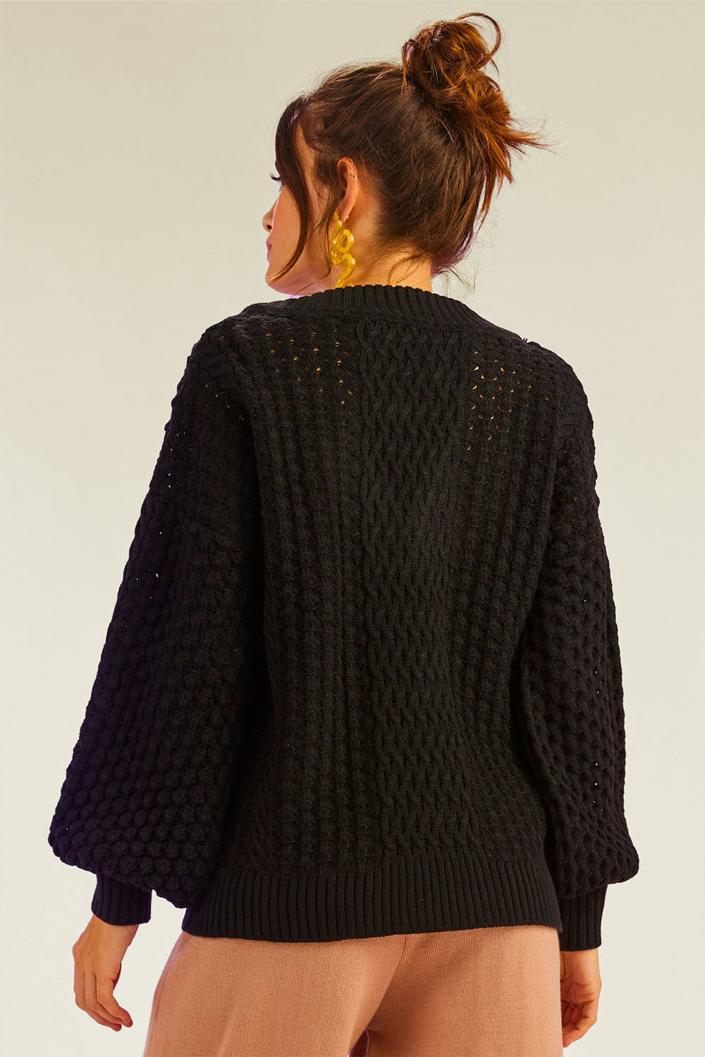 Blusa Tricot Mandy Preto