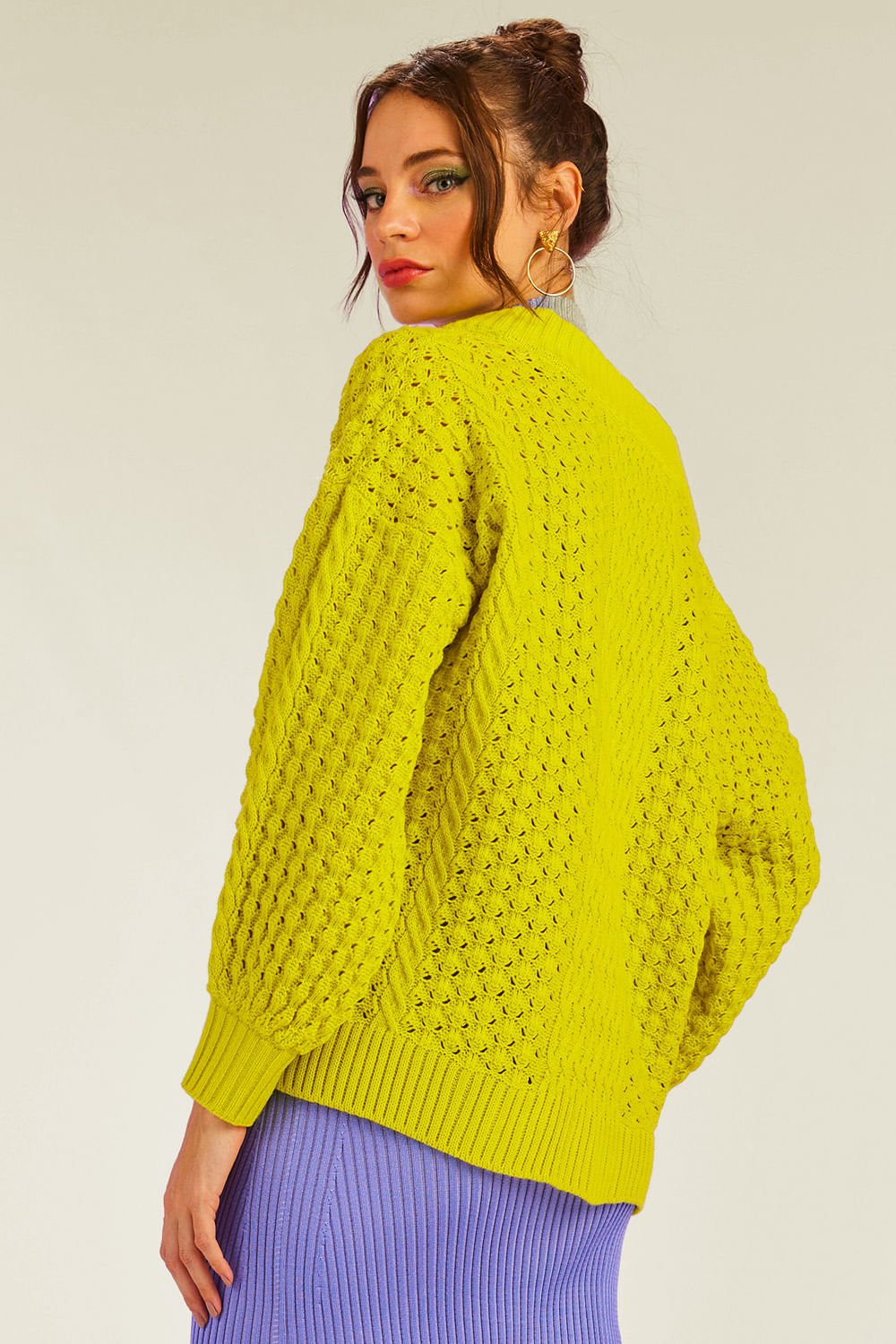 Blusa Tricot Mandy Verde Siciliano
