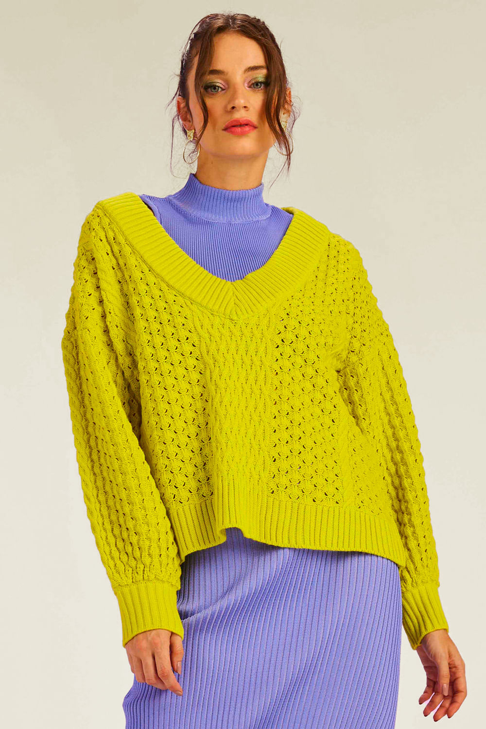 Blusa Tricot Mandy Verde Siciliano