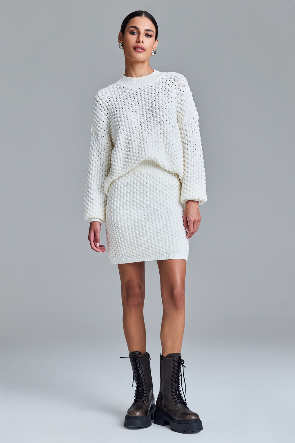 Saia Tricot Curta Serena Off White
