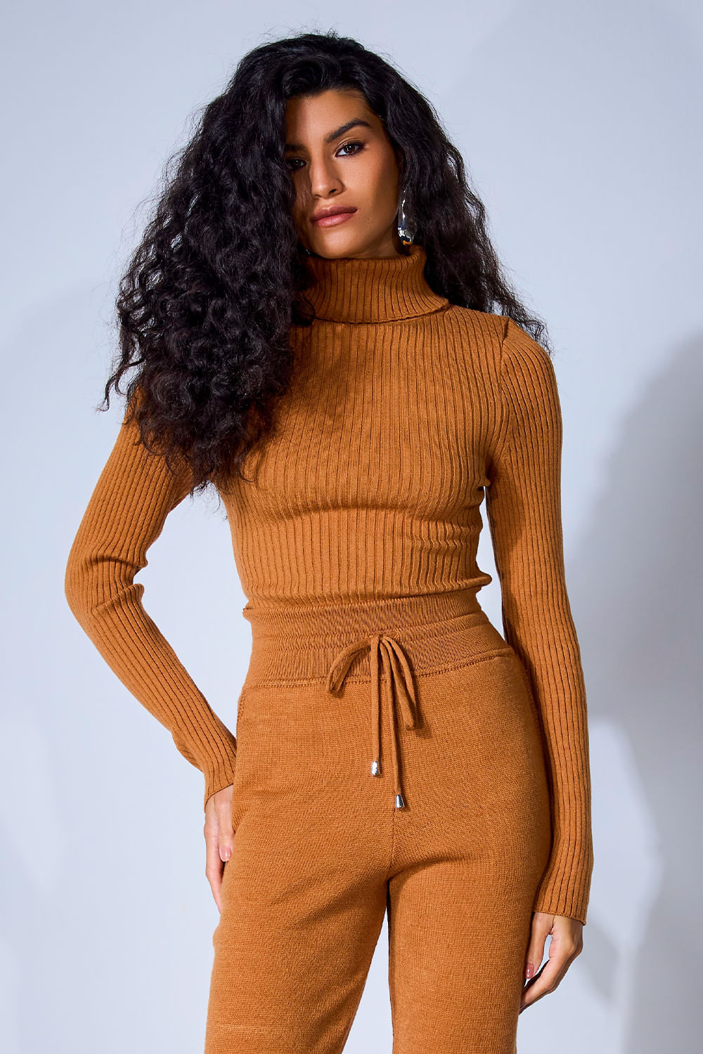 Blusa Tricot Skin Mascavo