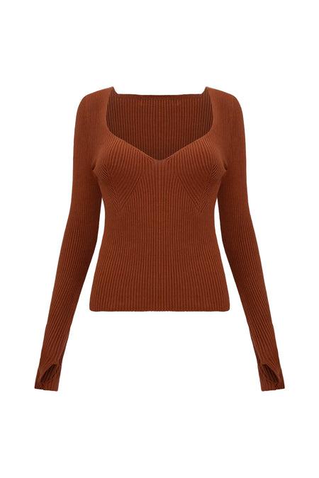 Blusa Tricot Sofia Caramelo Desert