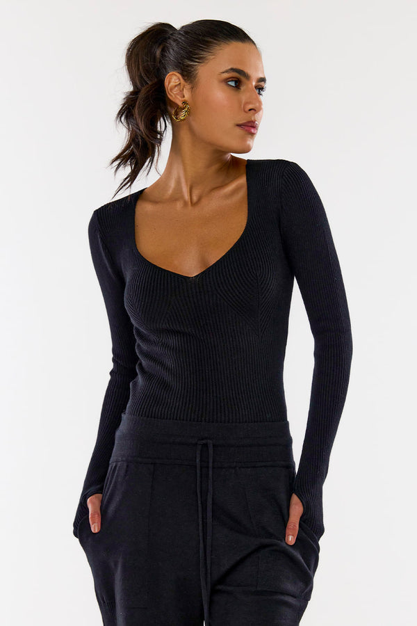 Blusa Tricot Sofia Preto