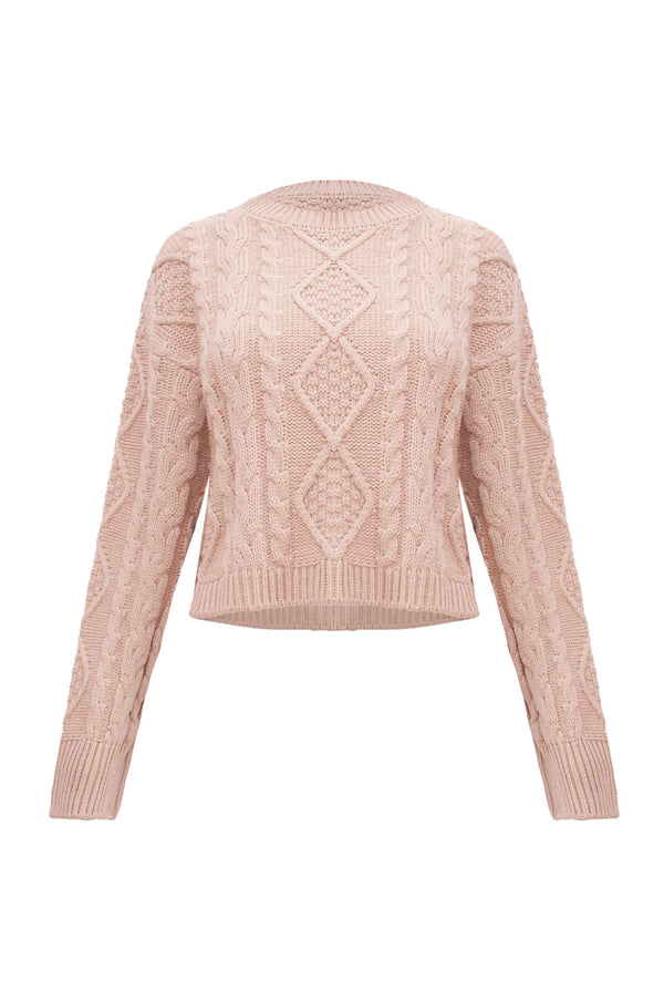 Blusa Tricot Tati Bege Macchiato