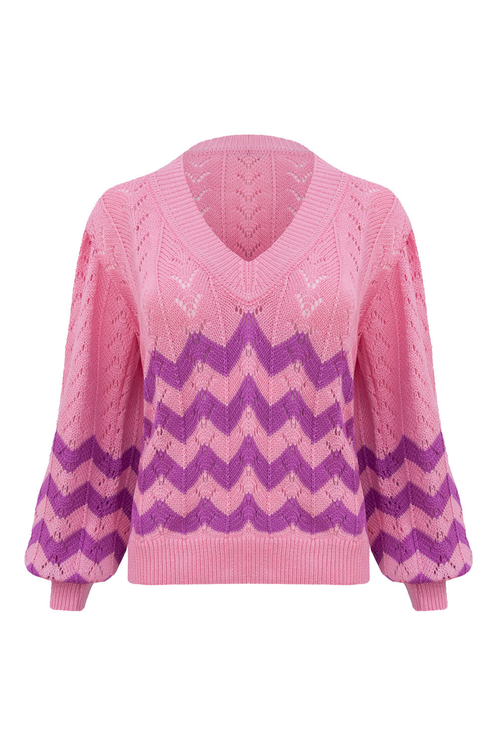 Blusa Tricot Vanda Rosa Claro