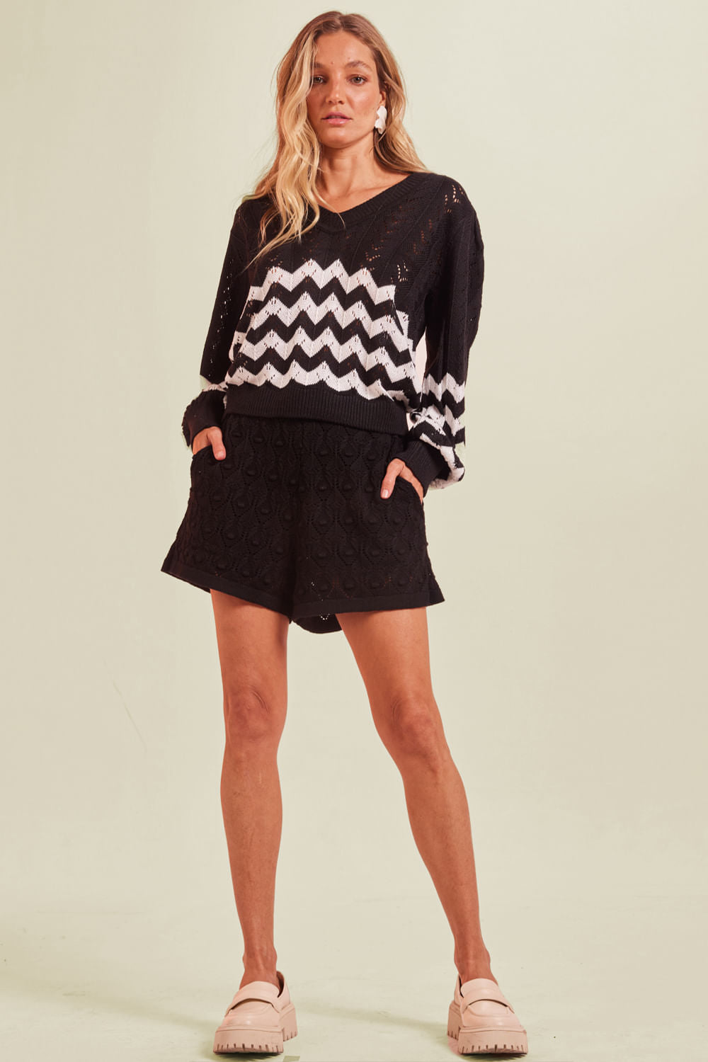 Blusa Tricot Vanda Preto