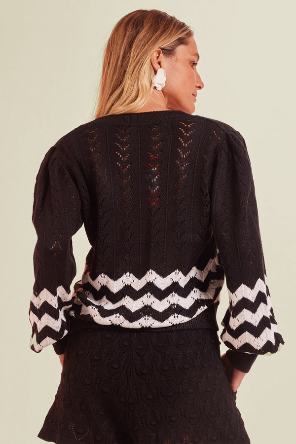 Blusa Tricot Vanda Preto