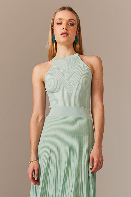 Body Tricot Martine Verde Aqua