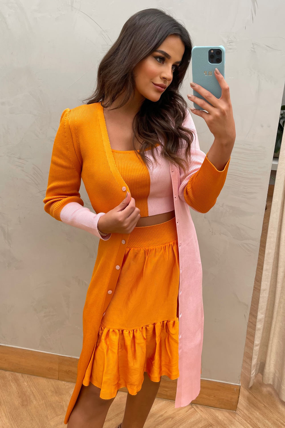 Saia Tricot Curta Alegra Mango