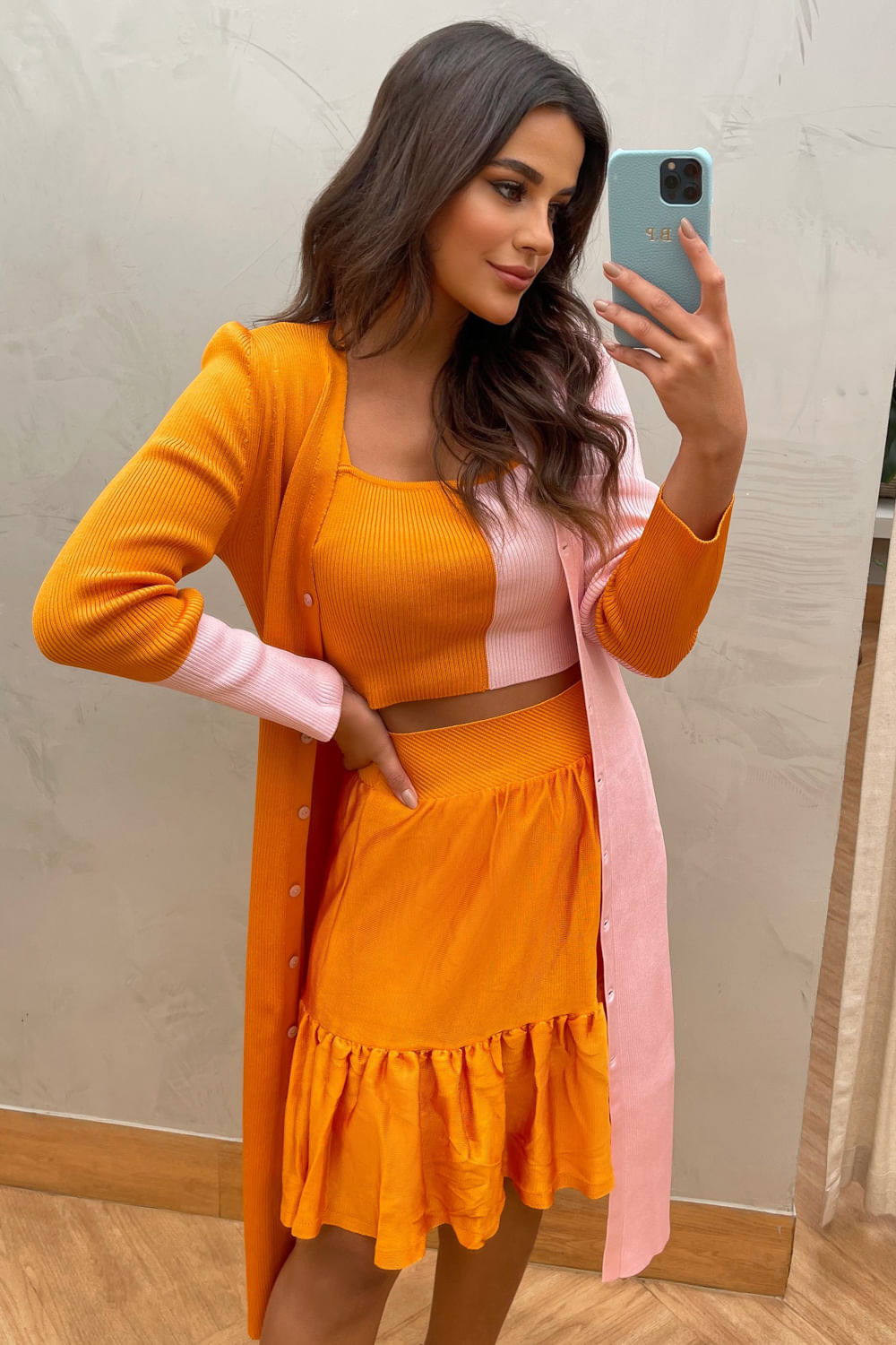 Saia Tricot Curta Alegra Mango