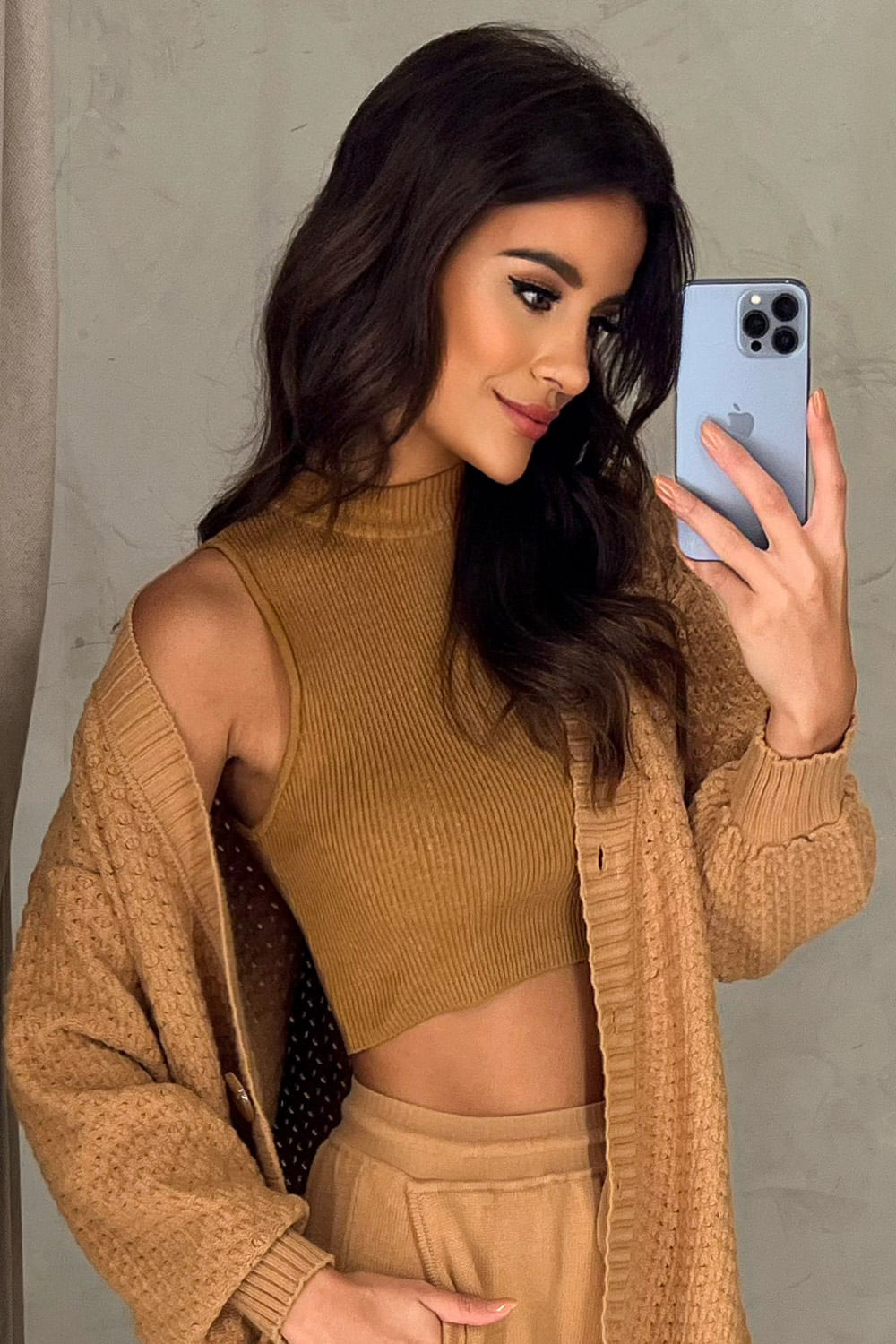 Top Tricot Vicky Caramelo