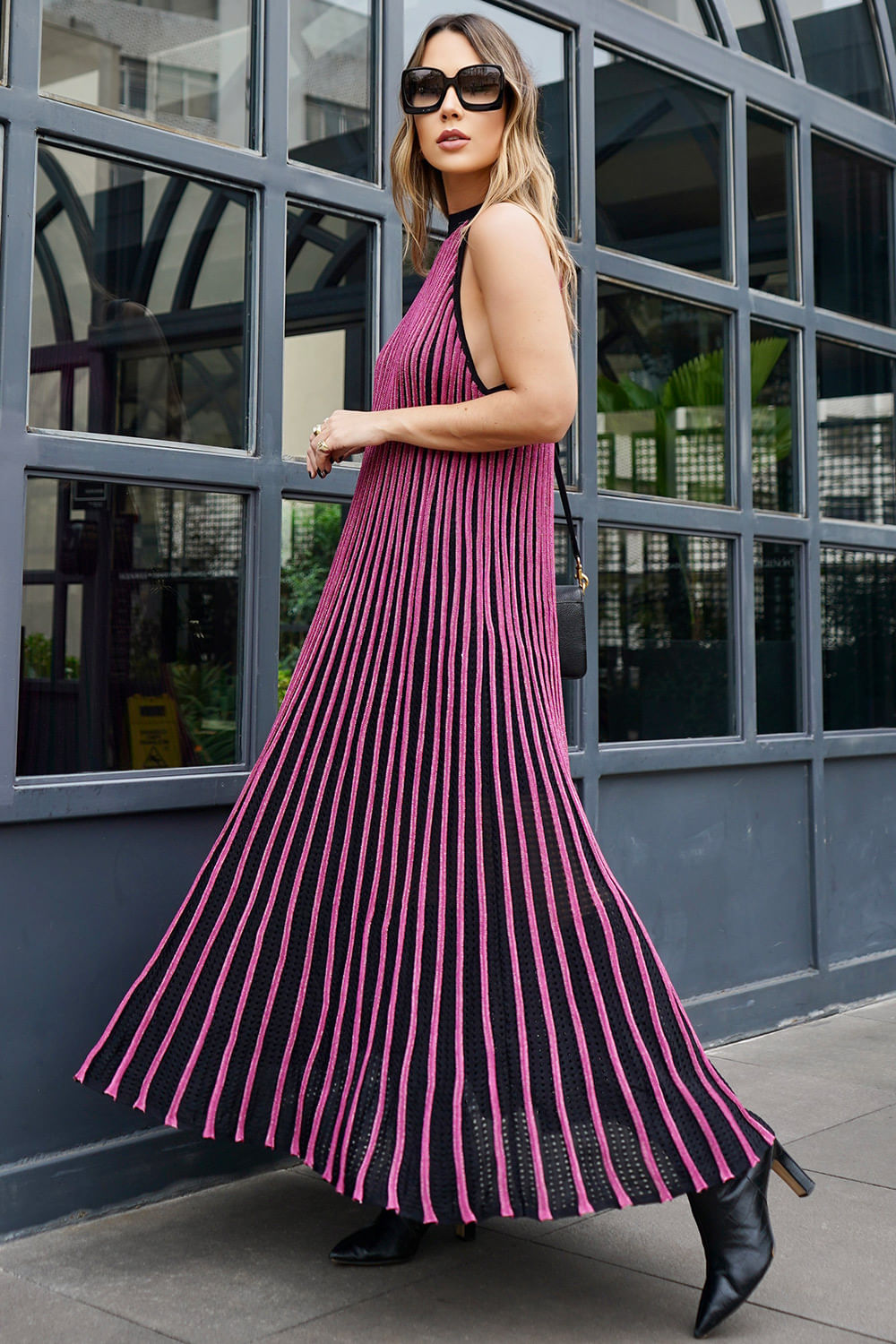 Vestido Tricot Midi Chelsea Preto