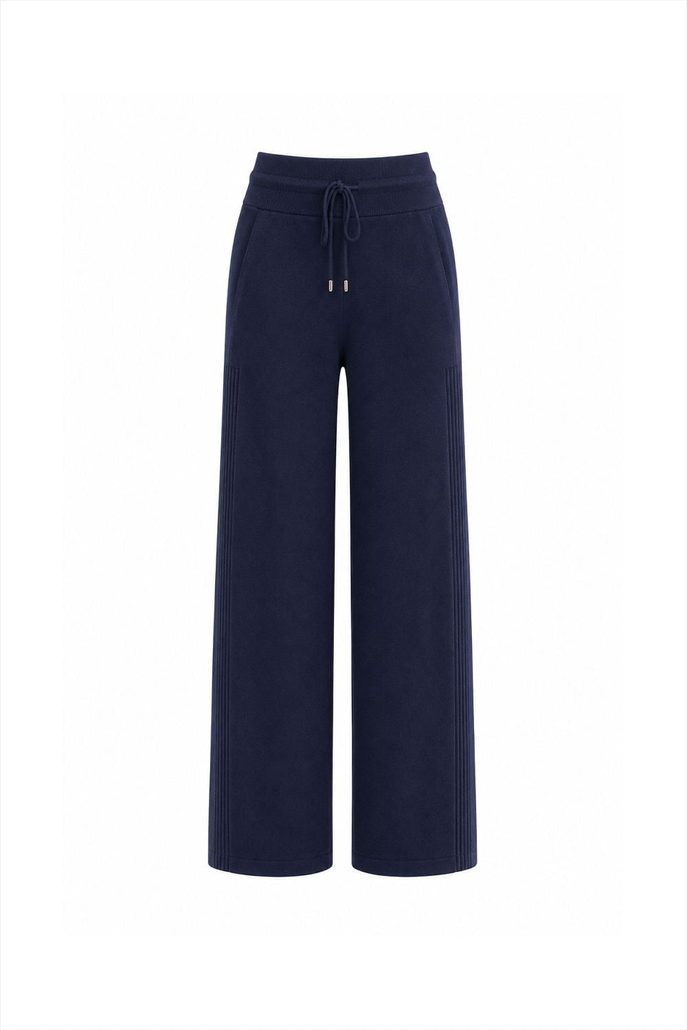 Calça Tricot Bia Pantalona Marinho