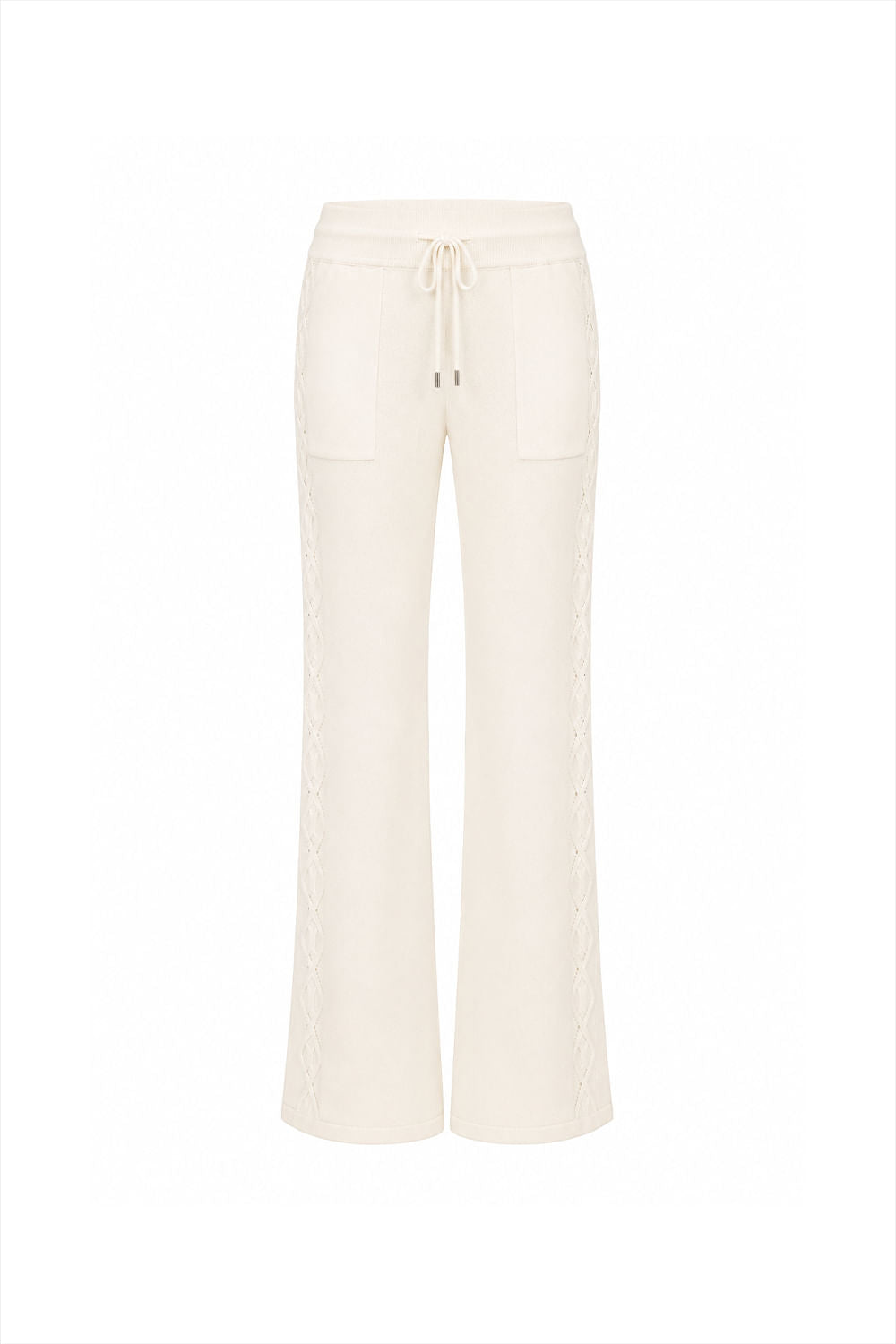 Calça Tricot Heloisa Pantalona Off White