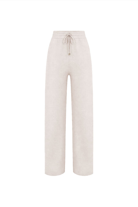 Calça Tricot Leda Bege Areia