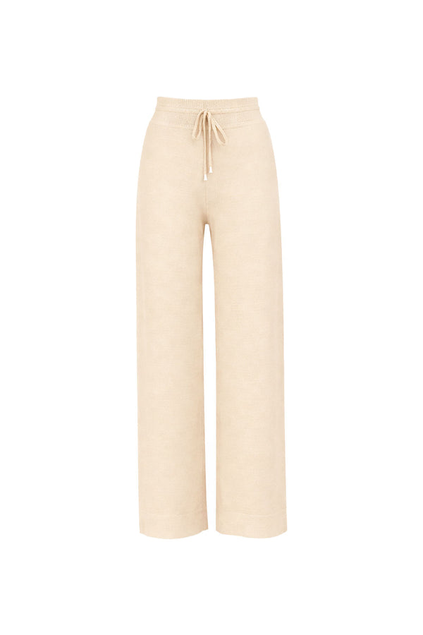 Calça Tricot Nivea Ski Bege Areia