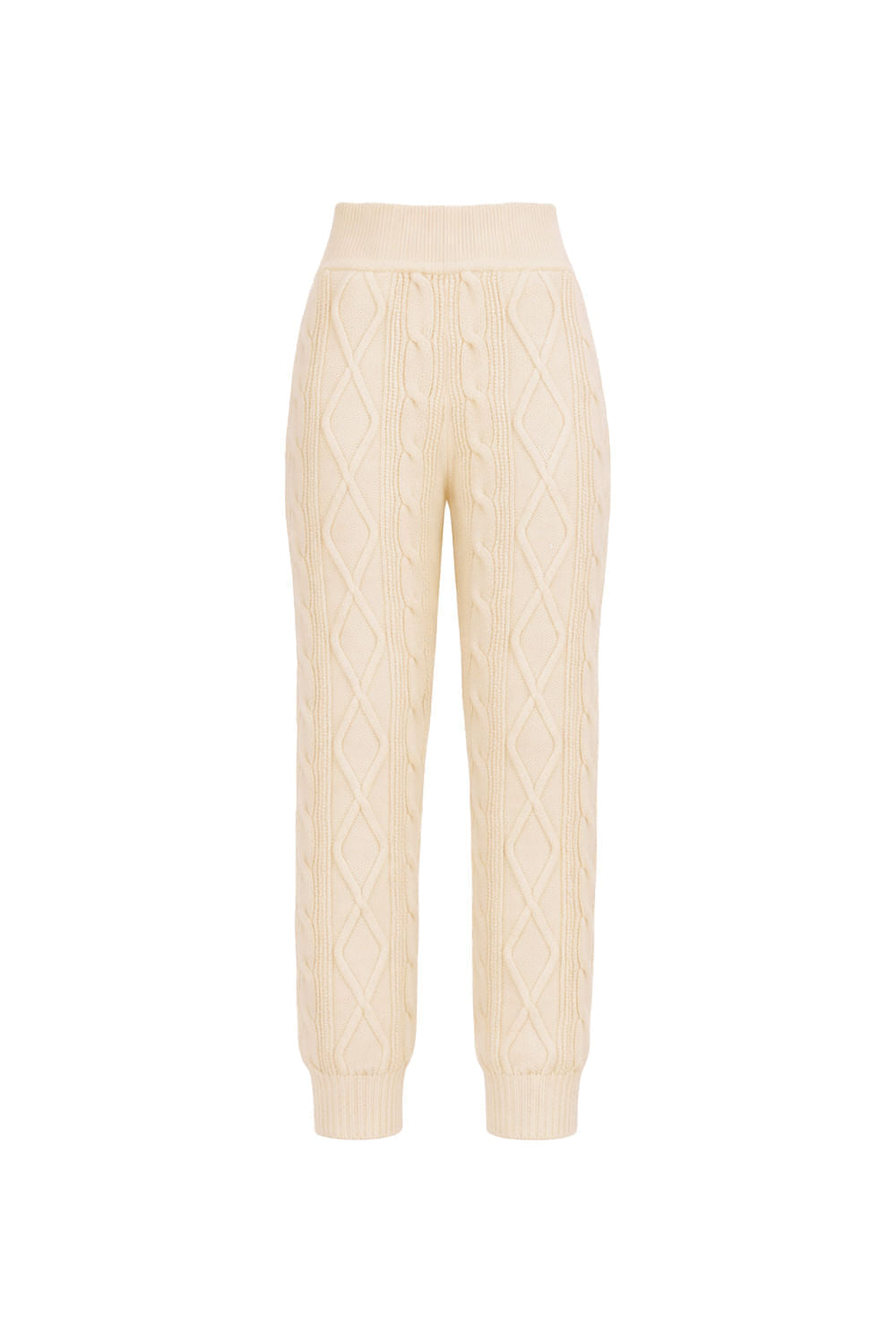 Calça Tricot Rose Bege Areia