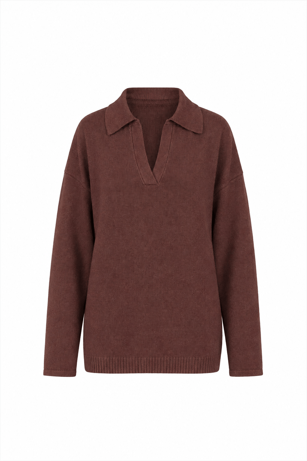 Camisa Tricot Leda Manga Longa Cacau
