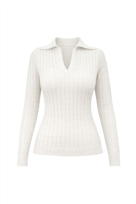 Camisa Tricot Lua Off White