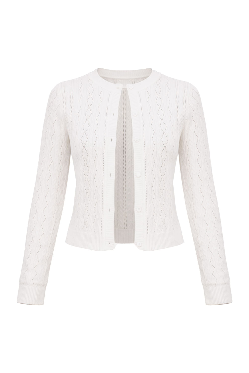 Casaco Tricot New Amelie Off White