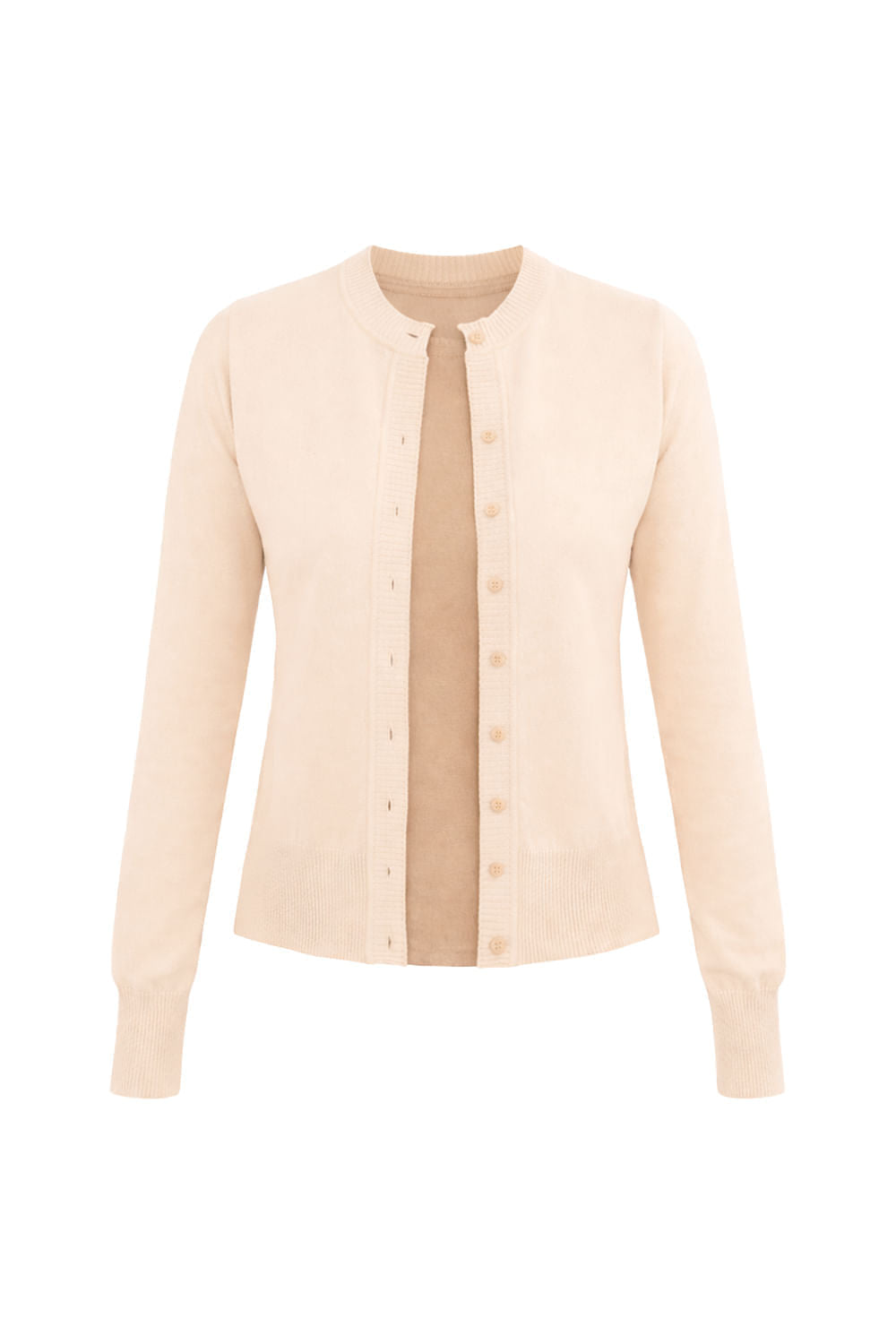 Casaco Tricot Bia Areia