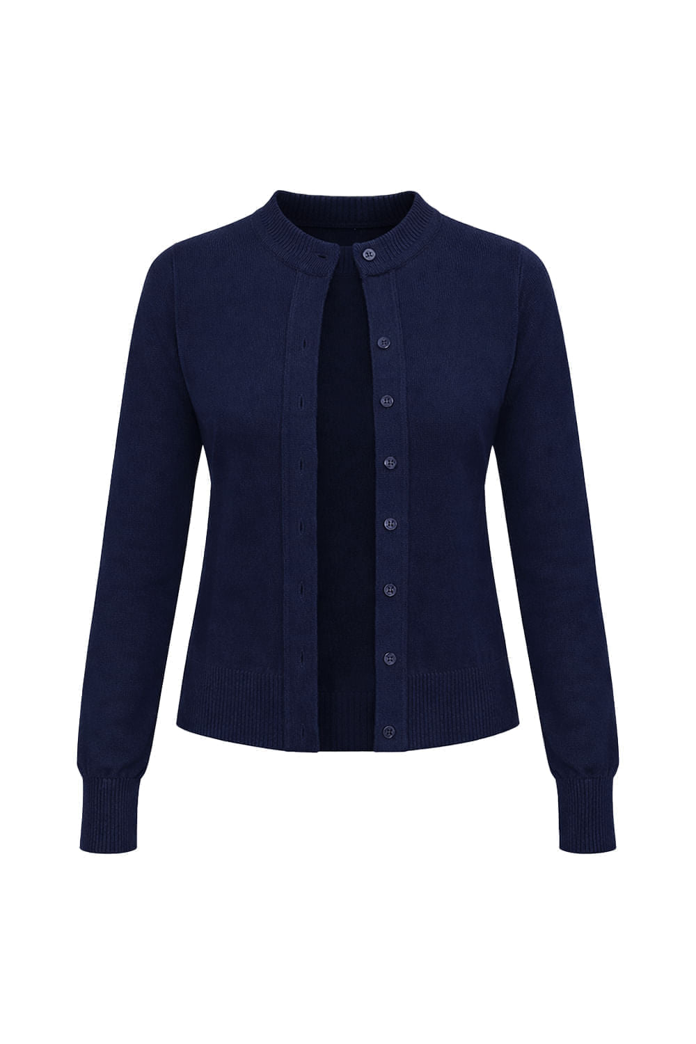 Casaco Tricot Bia Azul Marinho