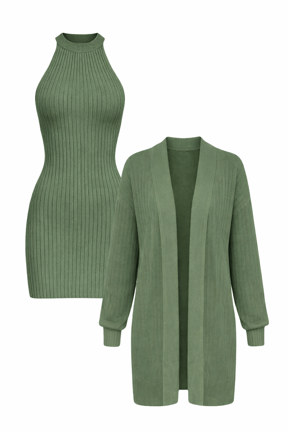 Conjunto Tricot Cleo Verde Militar