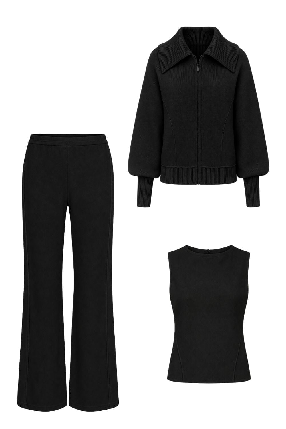 Conjunto Tricot Cora Preto