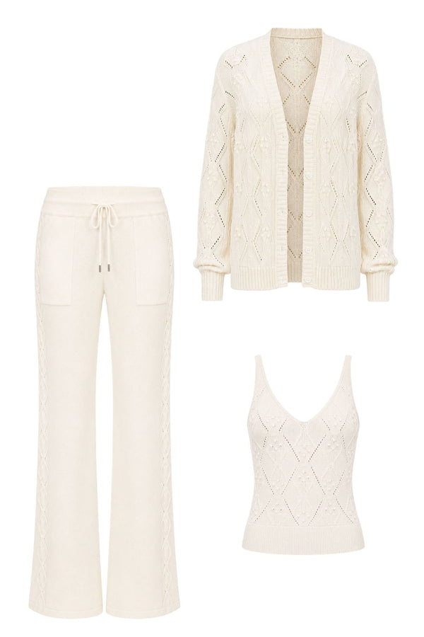 Conjunto Tricot Heloisa Off White
