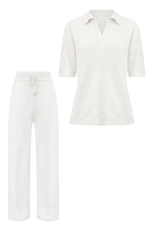 Conjunto Tricot Leda Off White