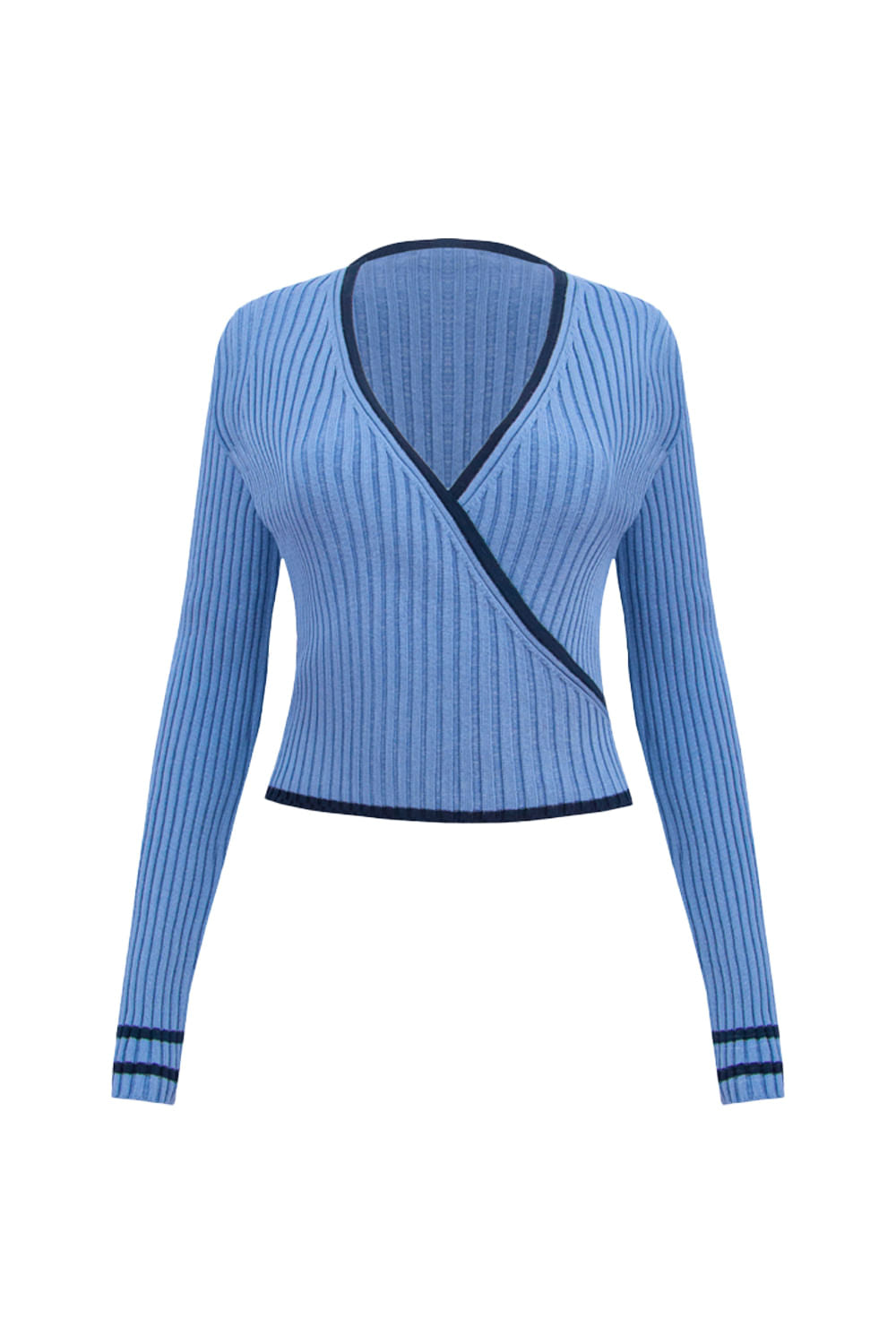 Cachequer Tricot Catarina Azul Celeste e Marinho