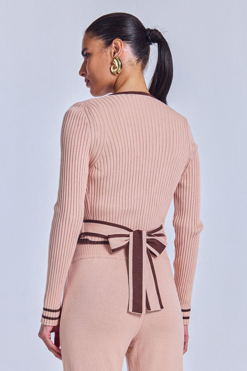 Cachequer Tricot Catarina Rosa Ballet e Cacau