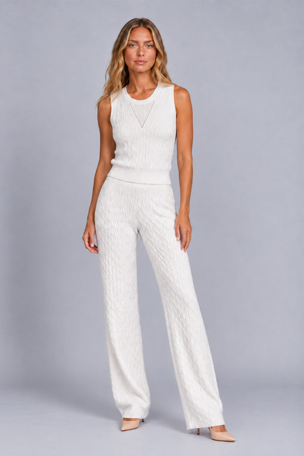 Jaqueta Tricot Flora Off White