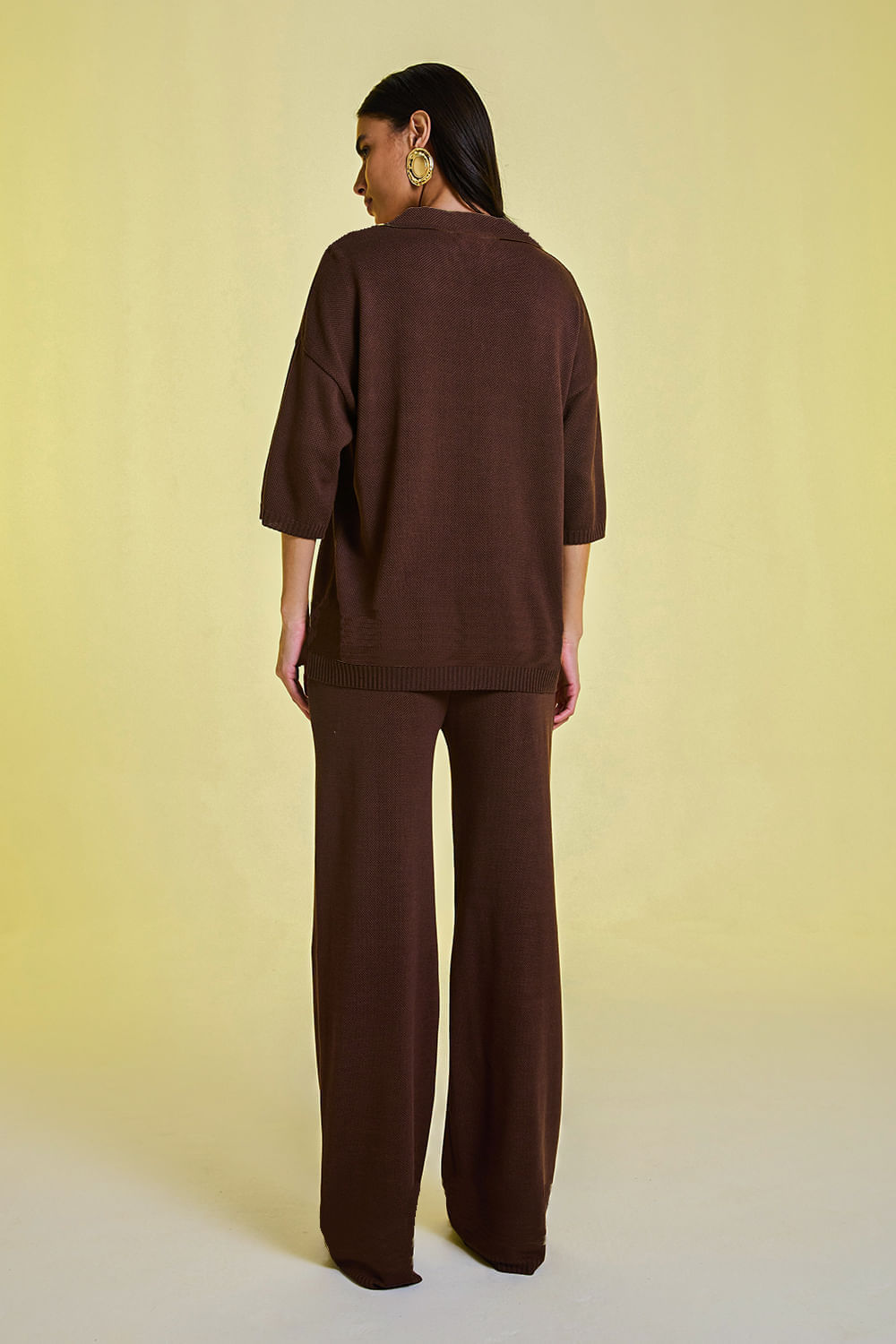 Calça Tricot Leda Cacau