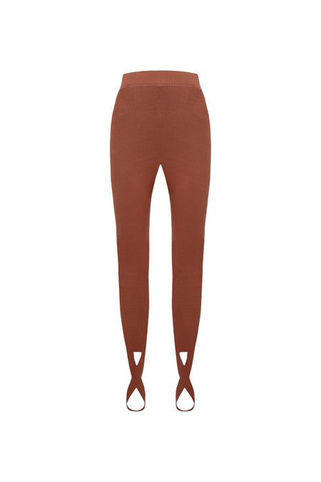 Calça Legging Tricot Ivana Terracota