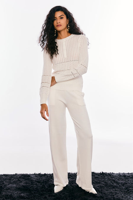 Calça Tricot Adelina Off White
