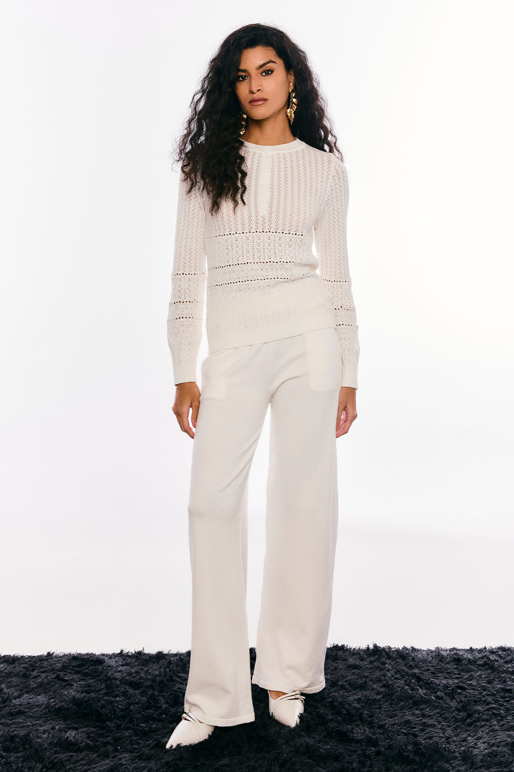 Calça Tricot Adelina Off White