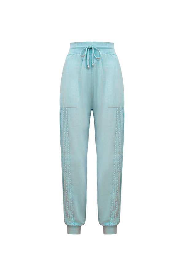 Calça Tricot Amelie Azul Sonho