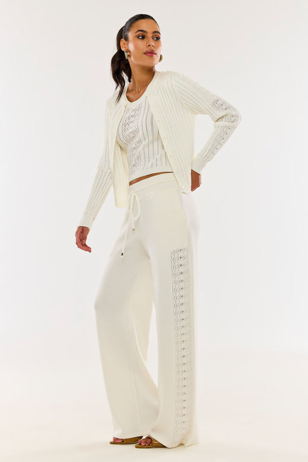 Calça Tricot Aurora Off White