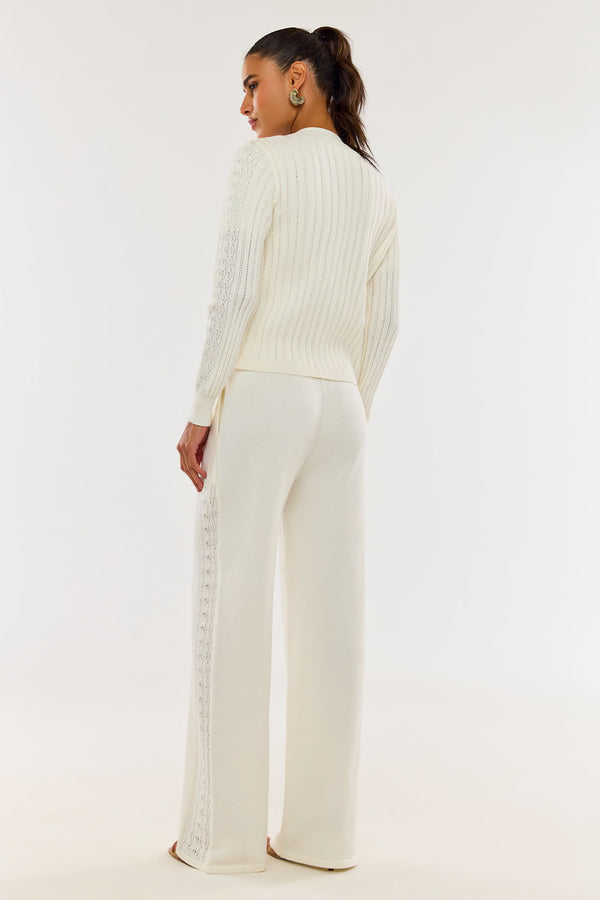 Calça Tricot Aurora Off White