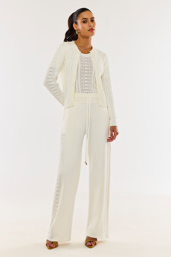 Calça Tricot Aurora Off White