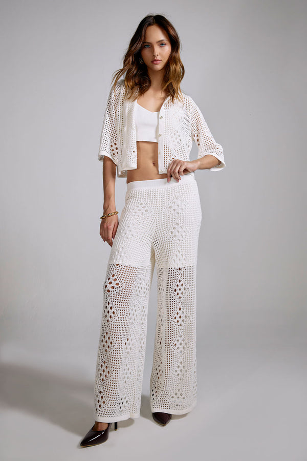 Calça Tricot Bertha Off White