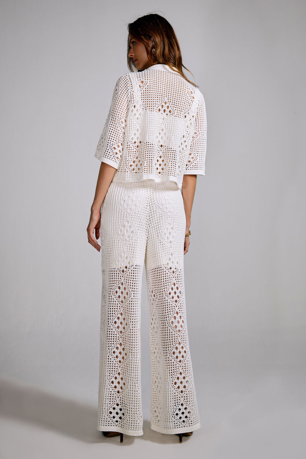 Calça Tricot Bertha Off White