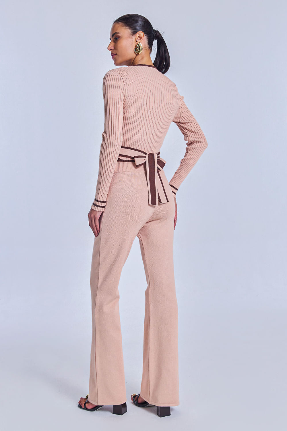 Calça Tricot Catarina Rosa Ballet
