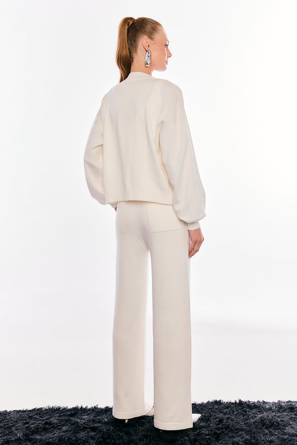 Calça Tricot Cintia Off White
