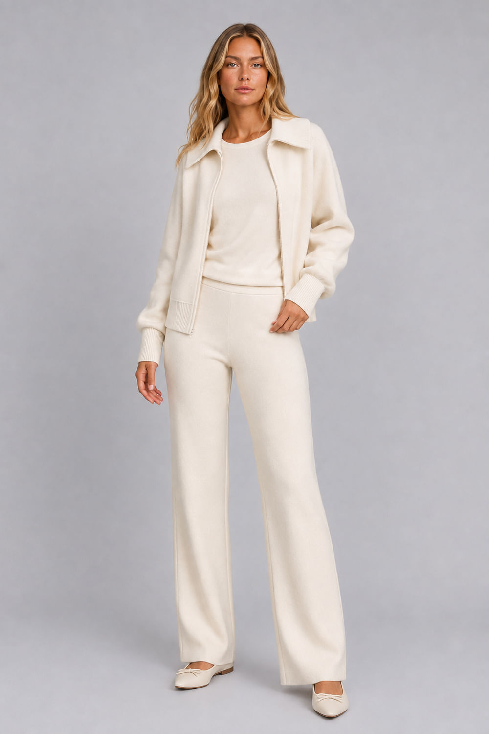 Conjunto Tricot Cora Off White