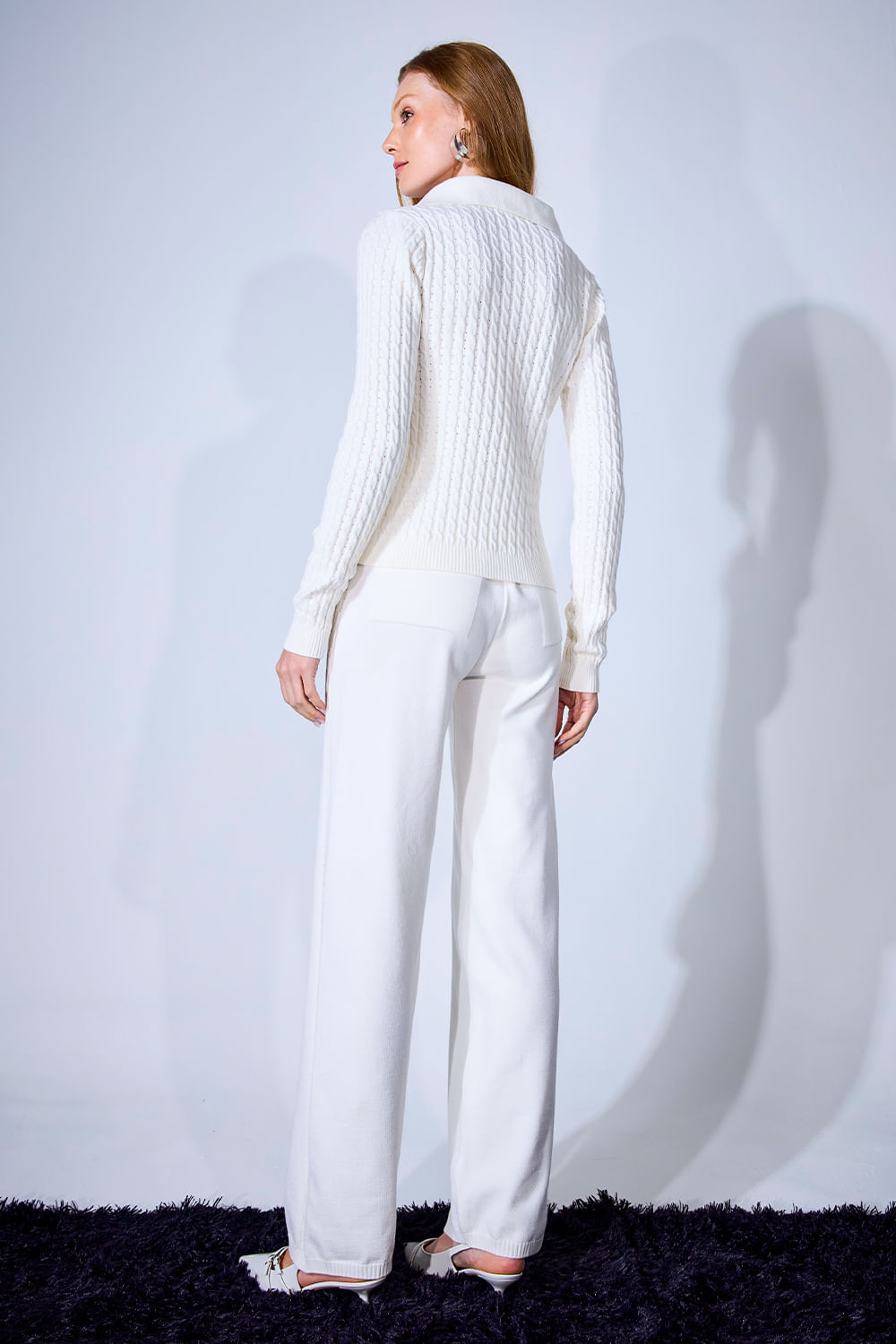 Calça Tricot Crystal Milk
