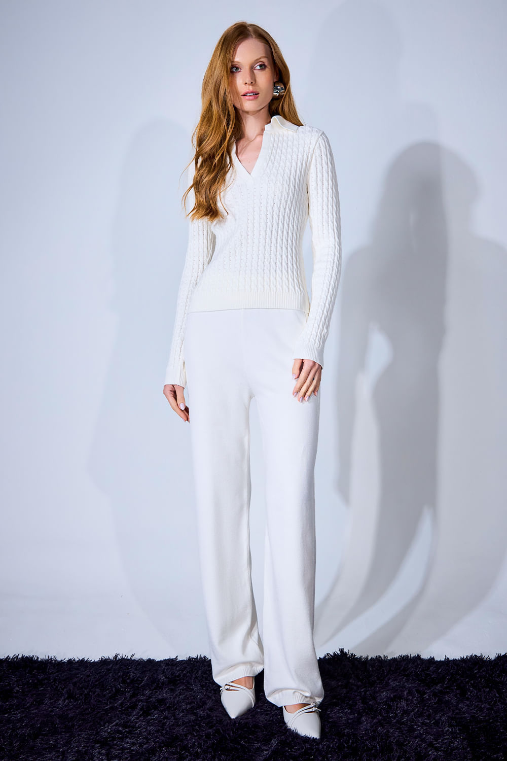 Calça Tricot Crystal Milk